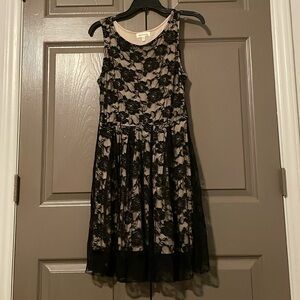 Monteau Black Lace Dress